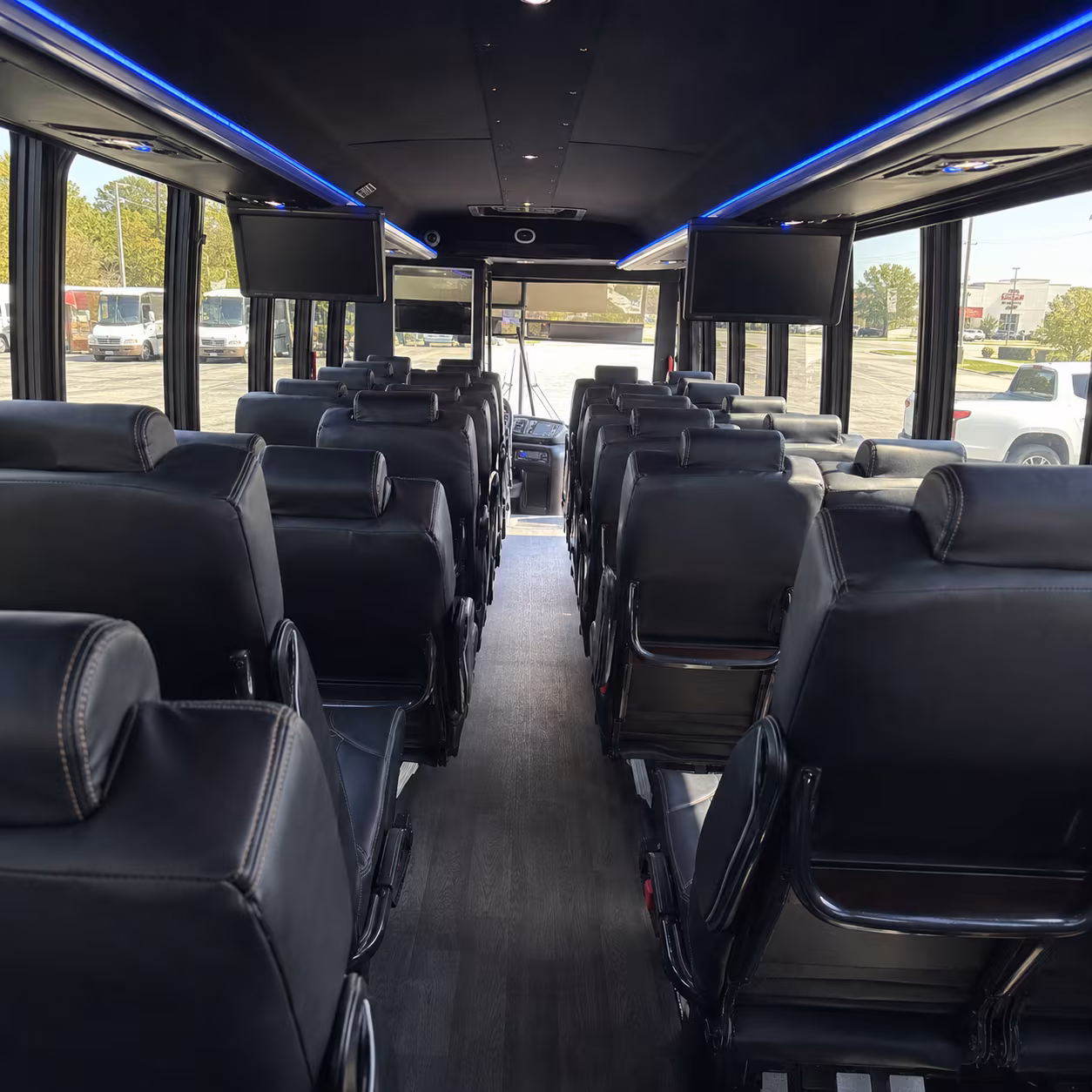 28 passenger minibus interior