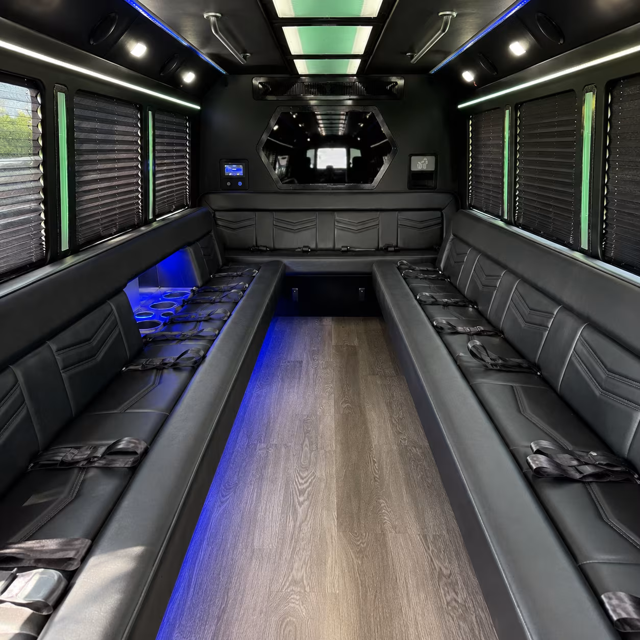 hollywood casino greektown detroit entertainment district party bus